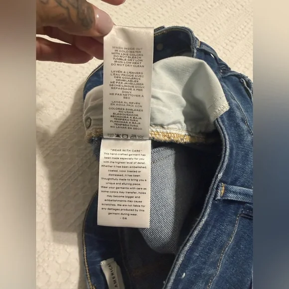 Good American Blue Denim Midi Skirt - Picture 8 of 10